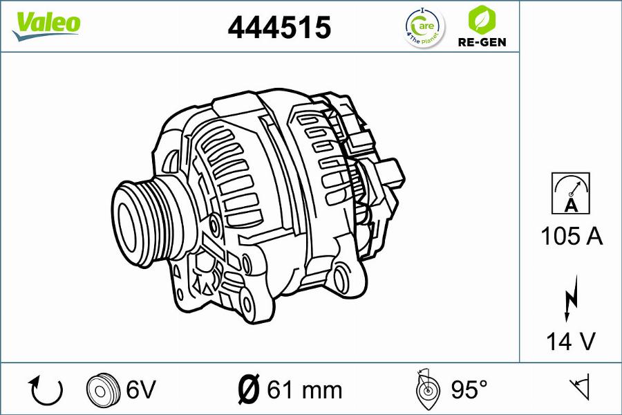 Valeo 444515 - Alternatore autozon.pro