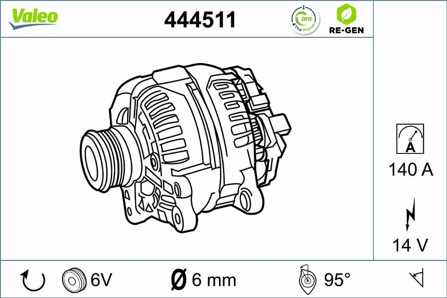 Valeo 444511 - Alternatore autozon.pro