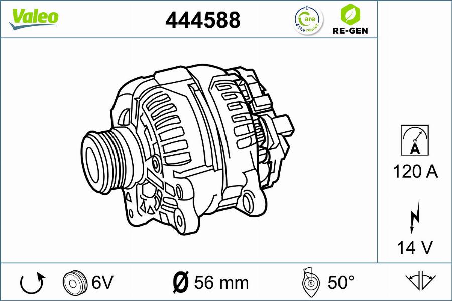 Valeo 444588 - Alternatore autozon.pro