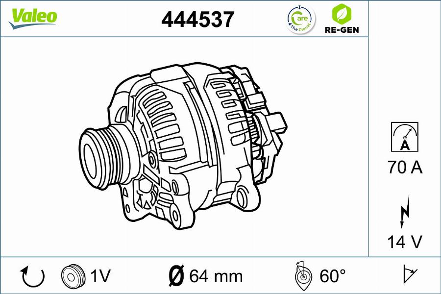 Valeo 444537 - Alternatore autozon.pro