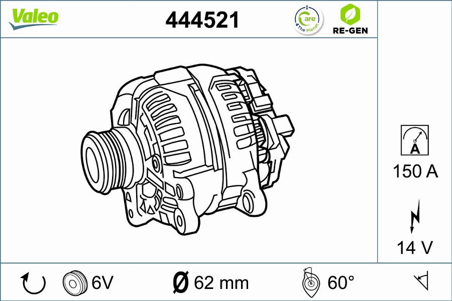 Valeo 444521 - Alternatore autozon.pro