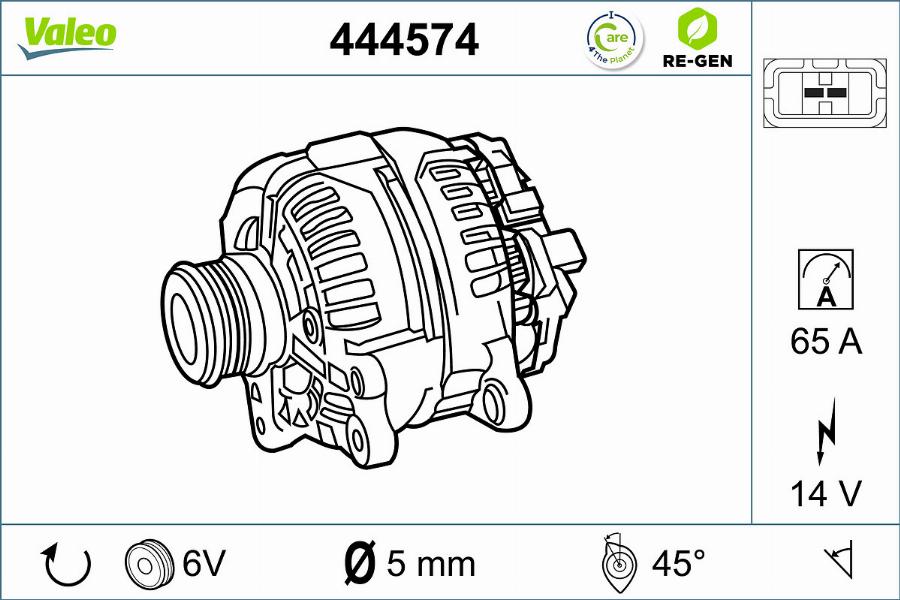 Valeo 444574 - Alternatore autozon.pro