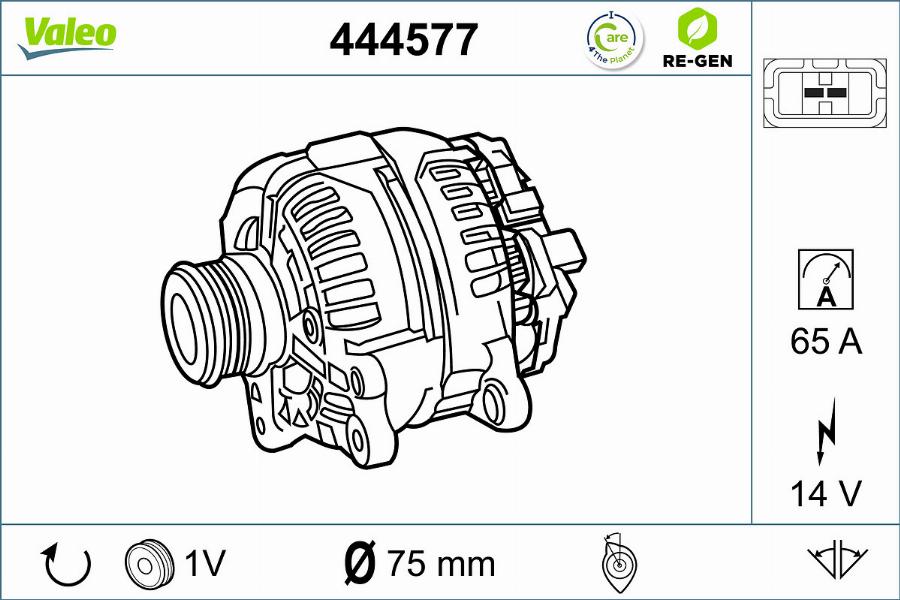 Valeo 444577 - Alternatore autozon.pro