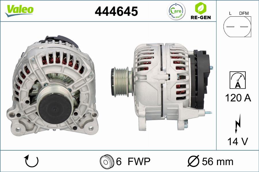 Valeo 444645 - Alternatore autozon.pro