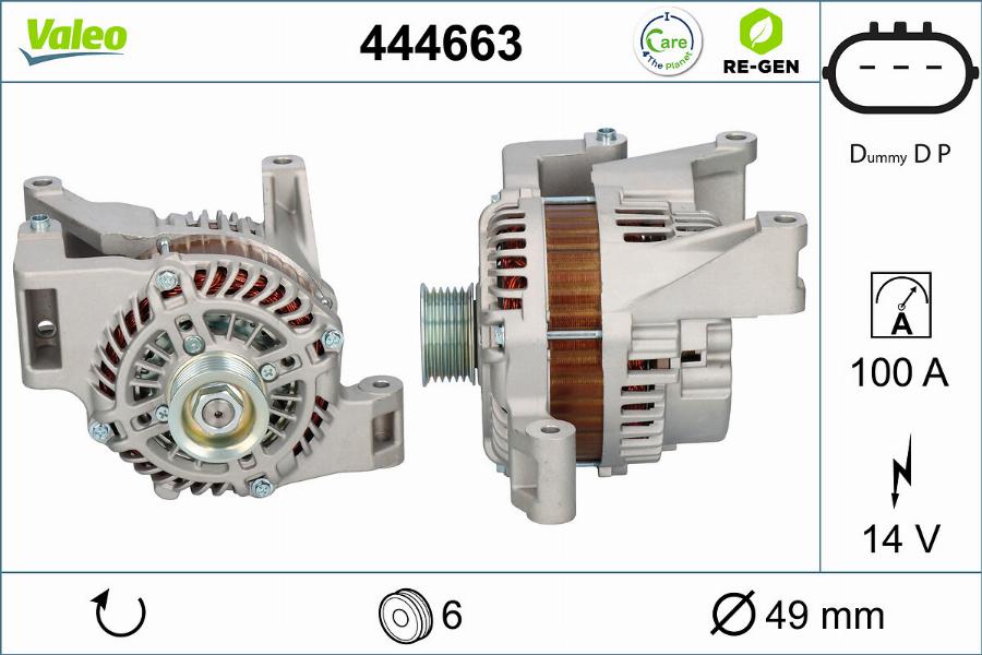 Valeo 444663 - Alternatore autozon.pro