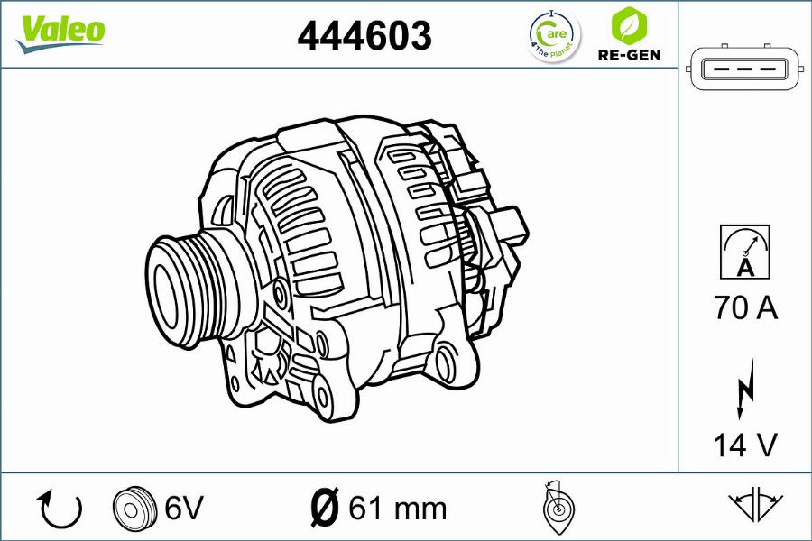 Valeo 444603 - Alternatore autozon.pro