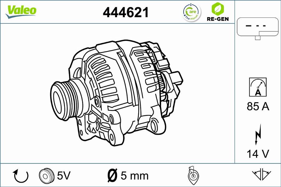 Valeo 444621 - Alternatore autozon.pro