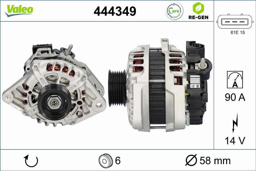 Valeo 444349 - Alternatore autozon.pro