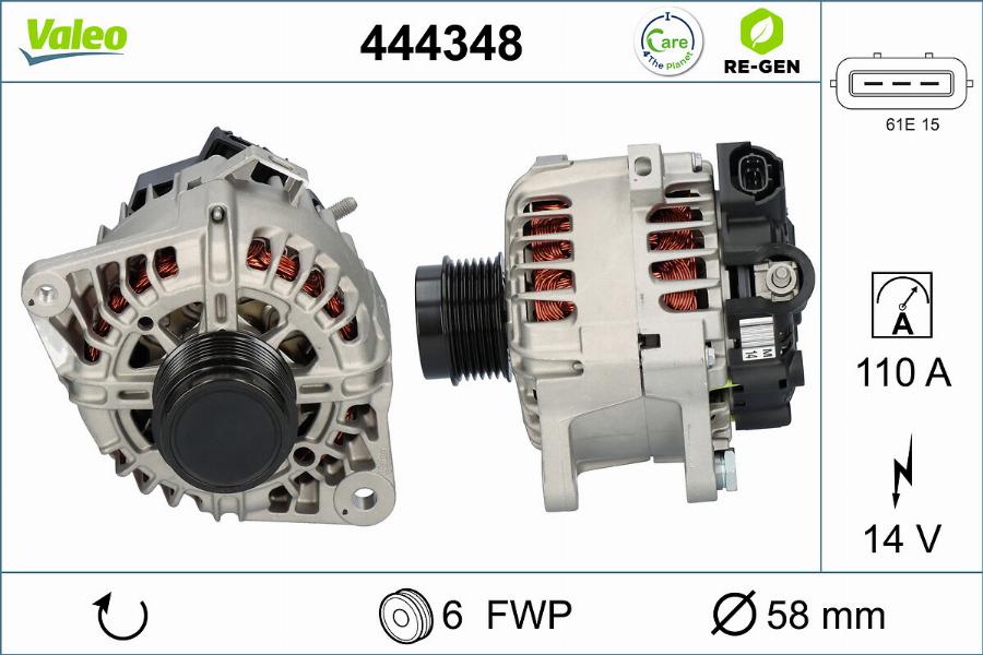 Valeo 444348 - Alternatore autozon.pro