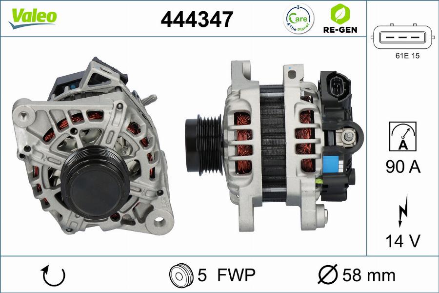 Valeo 444347 - Alternatore autozon.pro