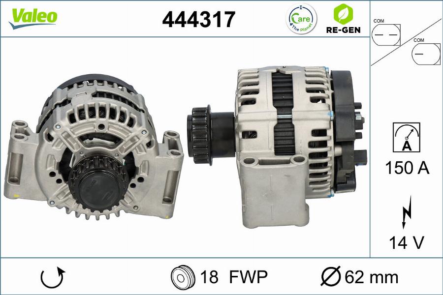 Valeo 444317 - Alternatore autozon.pro