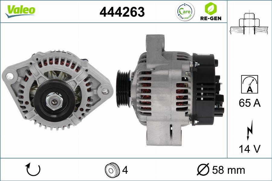 Valeo 444263 - Alternatore autozon.pro