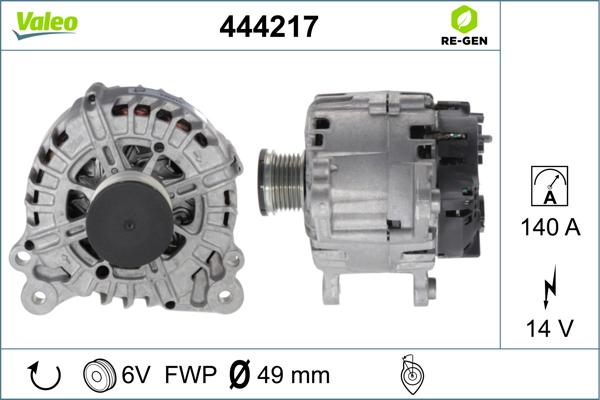 Valeo 444217 - Alternatore autozon.pro