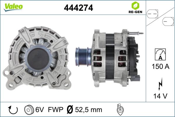 Valeo 444274 - Alternatore autozon.pro