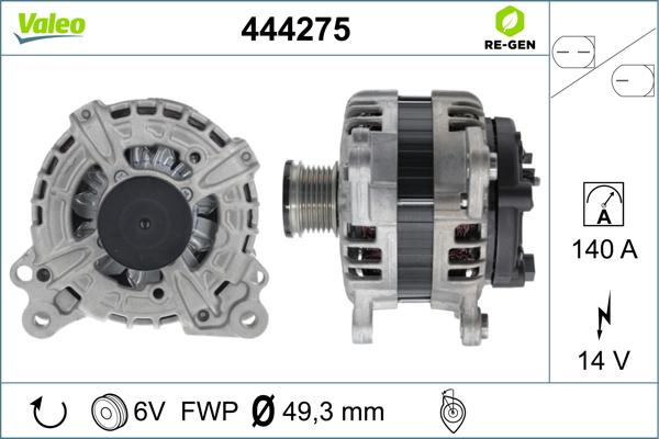 Valeo 444275 - Alternatore autozon.pro