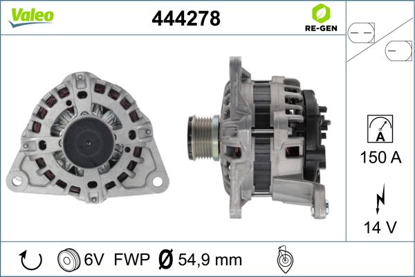 Valeo 444278 - Alternatore autozon.pro