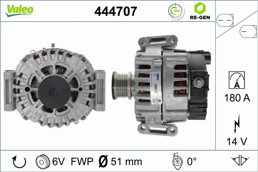 Valeo 444707 - Alternatore autozon.pro