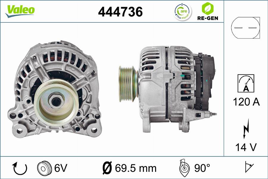 Valeo 444736 - Alternatore autozon.pro