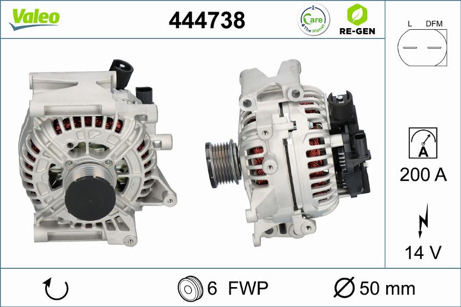 Valeo 444738 - Alternatore autozon.pro