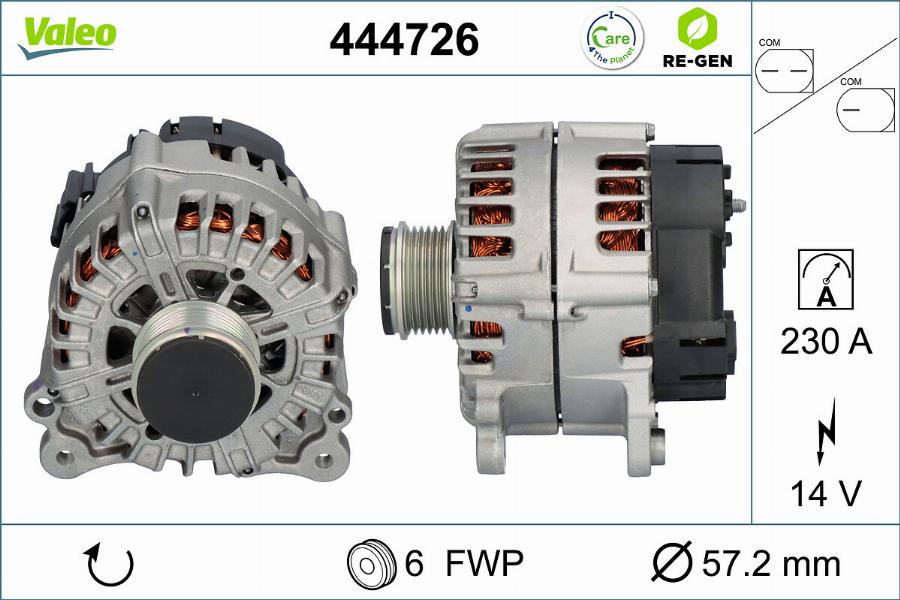 Valeo 444726 - Alternatore autozon.pro