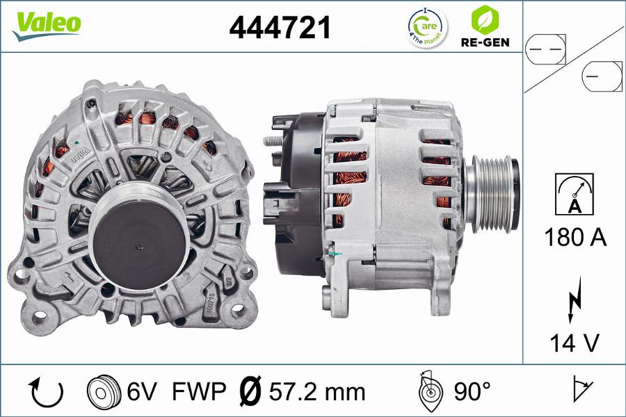 Valeo 444721 - Alternatore autozon.pro