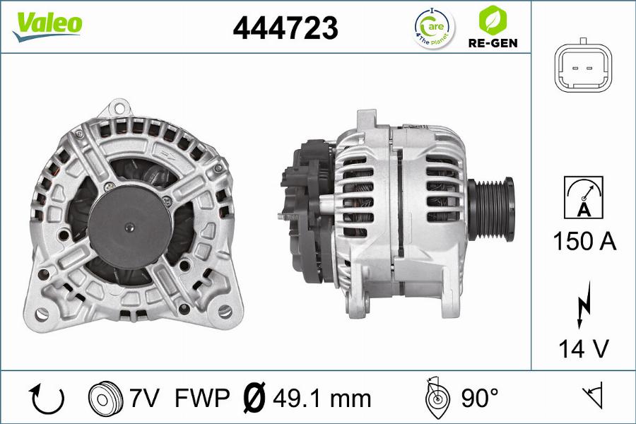 Valeo 444723 - Alternatore autozon.pro