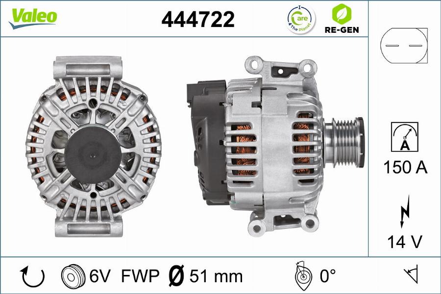 Valeo 444722 - Alternatore autozon.pro