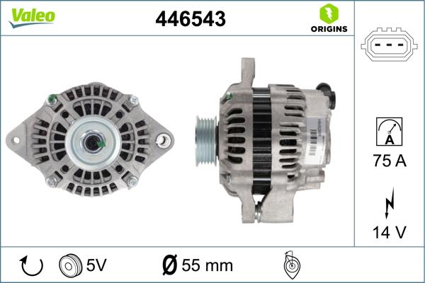 Valeo 446543 - Alternatore autozon.pro