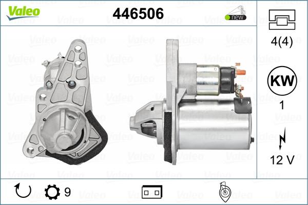 Valeo 446506 - Motorino d'avviamento autozon.pro