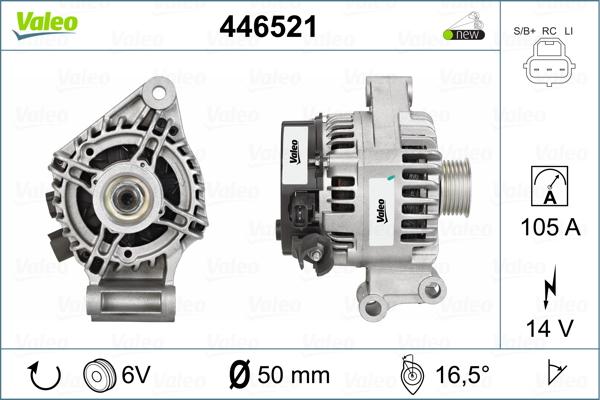 Valeo 446521 - Alternatore autozon.pro