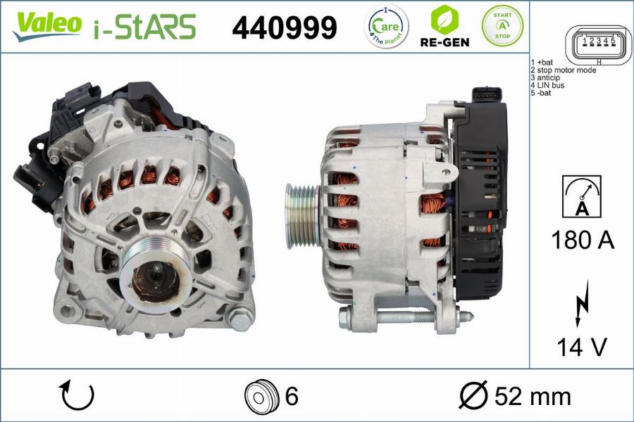 Valeo 440999 - Alternatore motorino d'avviamento autozon.pro