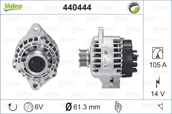 Valeo 440444 - Alternatore autozon.pro