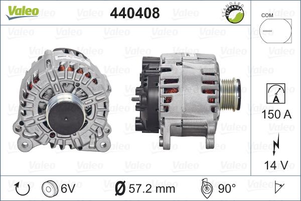 Valeo 440408 - Alternatore autozon.pro