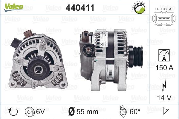 Valeo 440411 - Alternatore autozon.pro