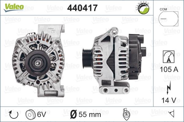 Valeo 440417 - Alternatore autozon.pro