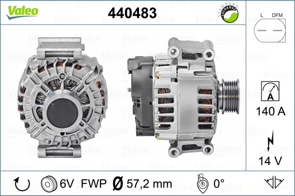 Valeo 440483 - Alternatore autozon.pro