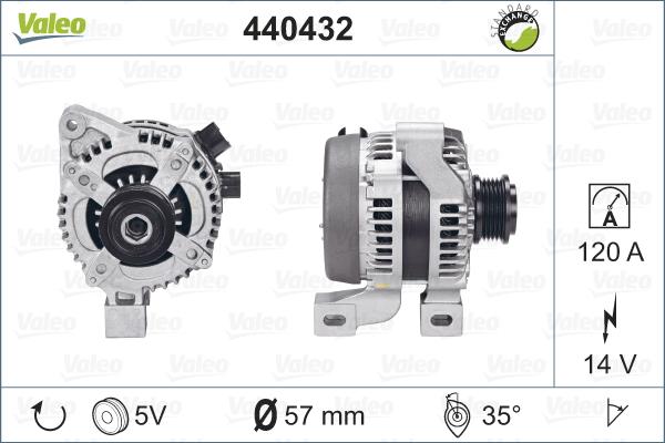 Valeo 440432 - Alternatore autozon.pro