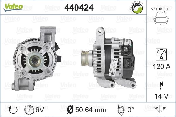 Valeo 440424 - Alternatore autozon.pro