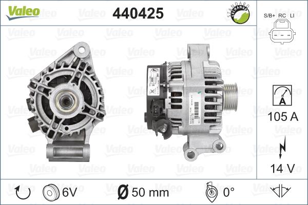 Valeo 440425 - Alternatore autozon.pro