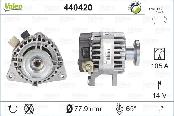 Valeo 440420 - Alternatore autozon.pro