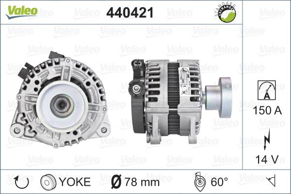 Valeo 440421 - Alternatore autozon.pro