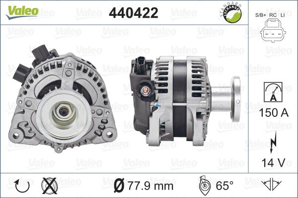 Valeo 440422 - Alternatore autozon.pro