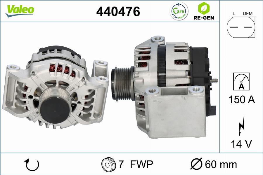 Valeo 440476 - Alternatore autozon.pro