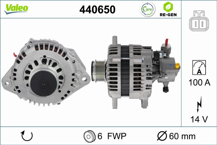 Valeo 440650 - Alternatore autozon.pro