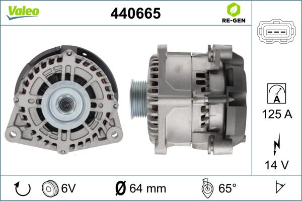 Valeo 440665 - Alternatore autozon.pro