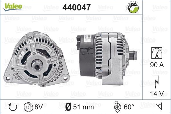 Valeo 440047 - Alternatore autozon.pro