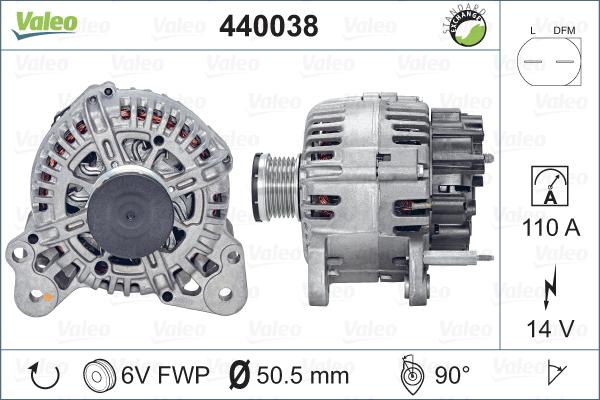 Valeo 440038 - Alternatore autozon.pro