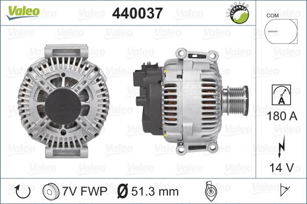 Valeo 440037 - Alternatore autozon.pro