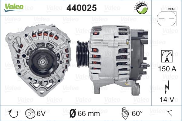 Valeo 440025 - Alternatore autozon.pro