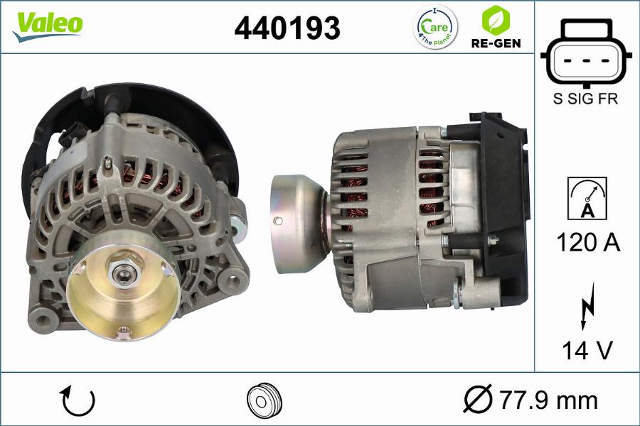 Valeo 440193 - Alternatore autozon.pro